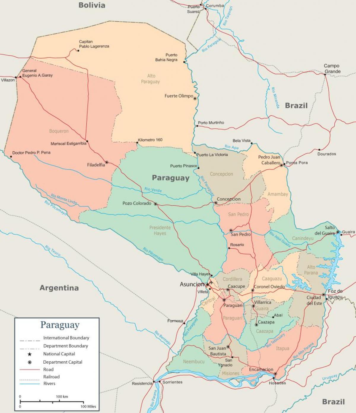 Парагвај асунсион мапи