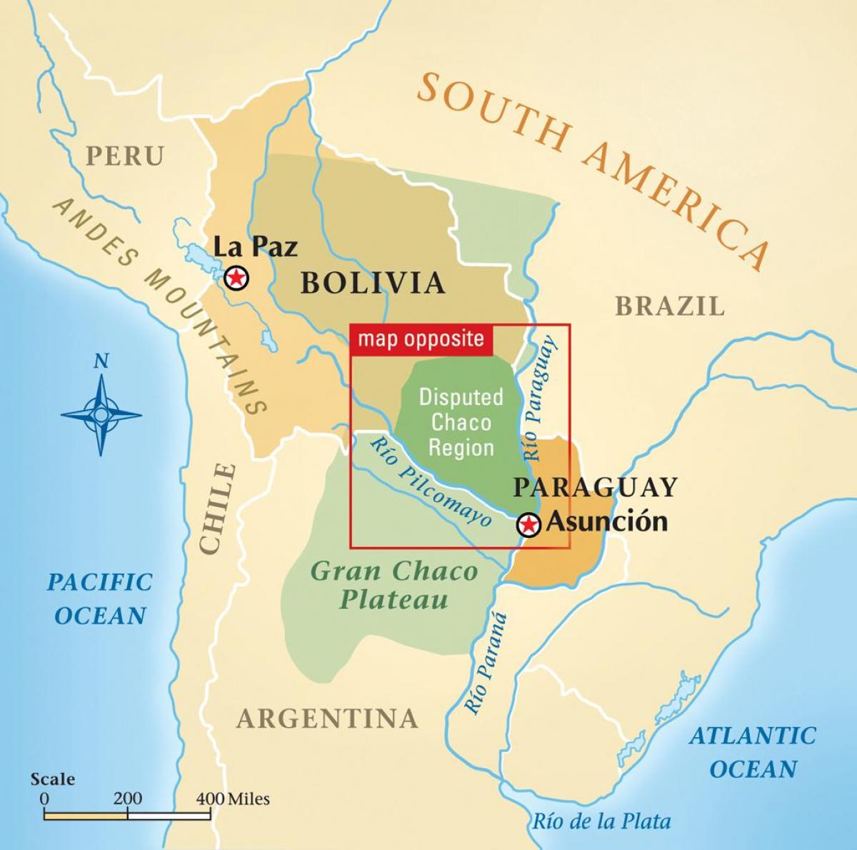 Карта Рио-Парагвај
