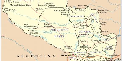 Карта cateura Парагвај 
