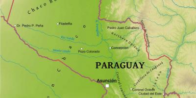 Карта Парагвај географија